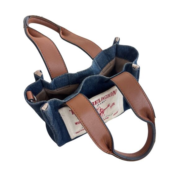 True Religion Buddha Denim Mini Tote Bag - Picture 5 of 13